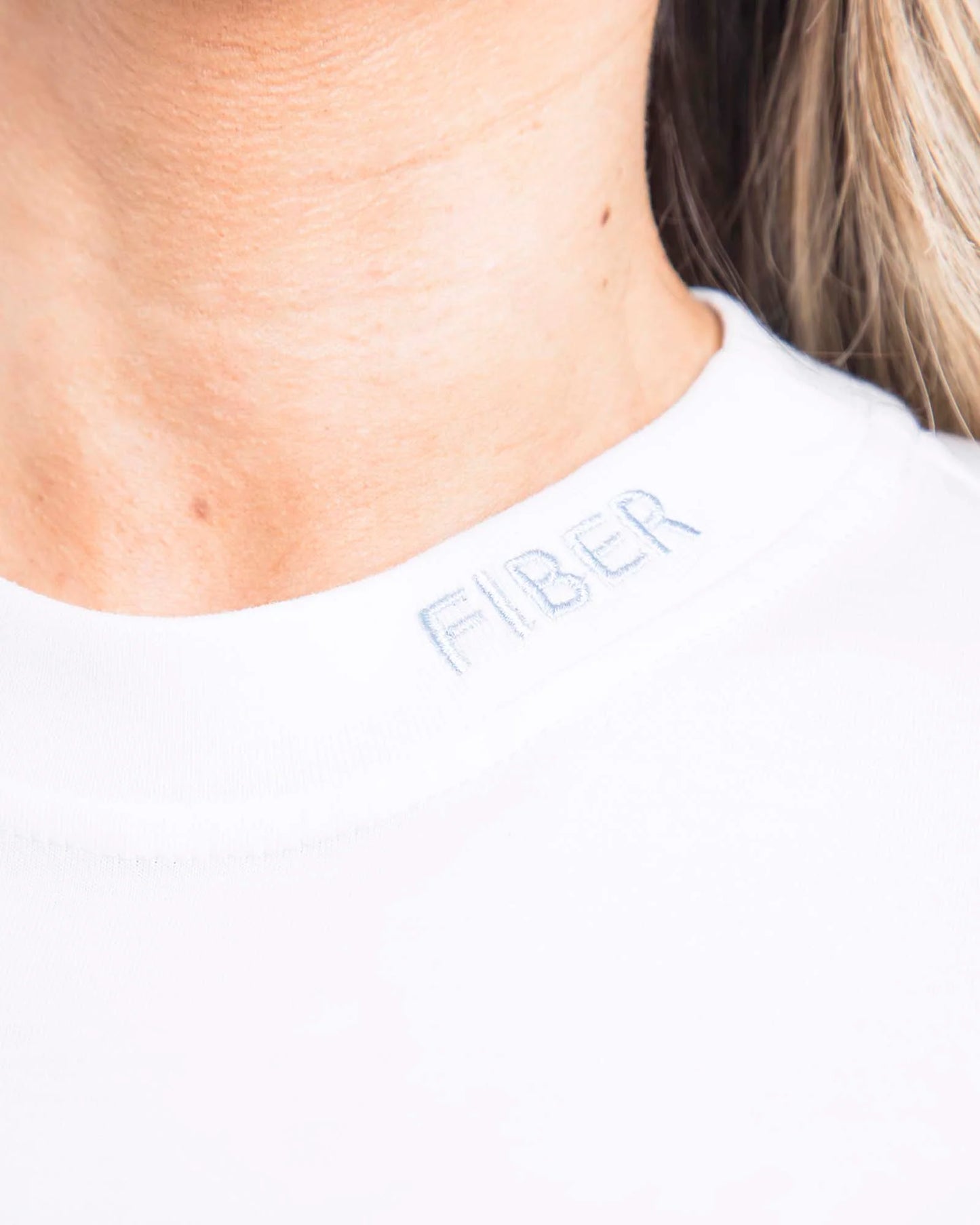 Camiseta Overside Marfil Fiber