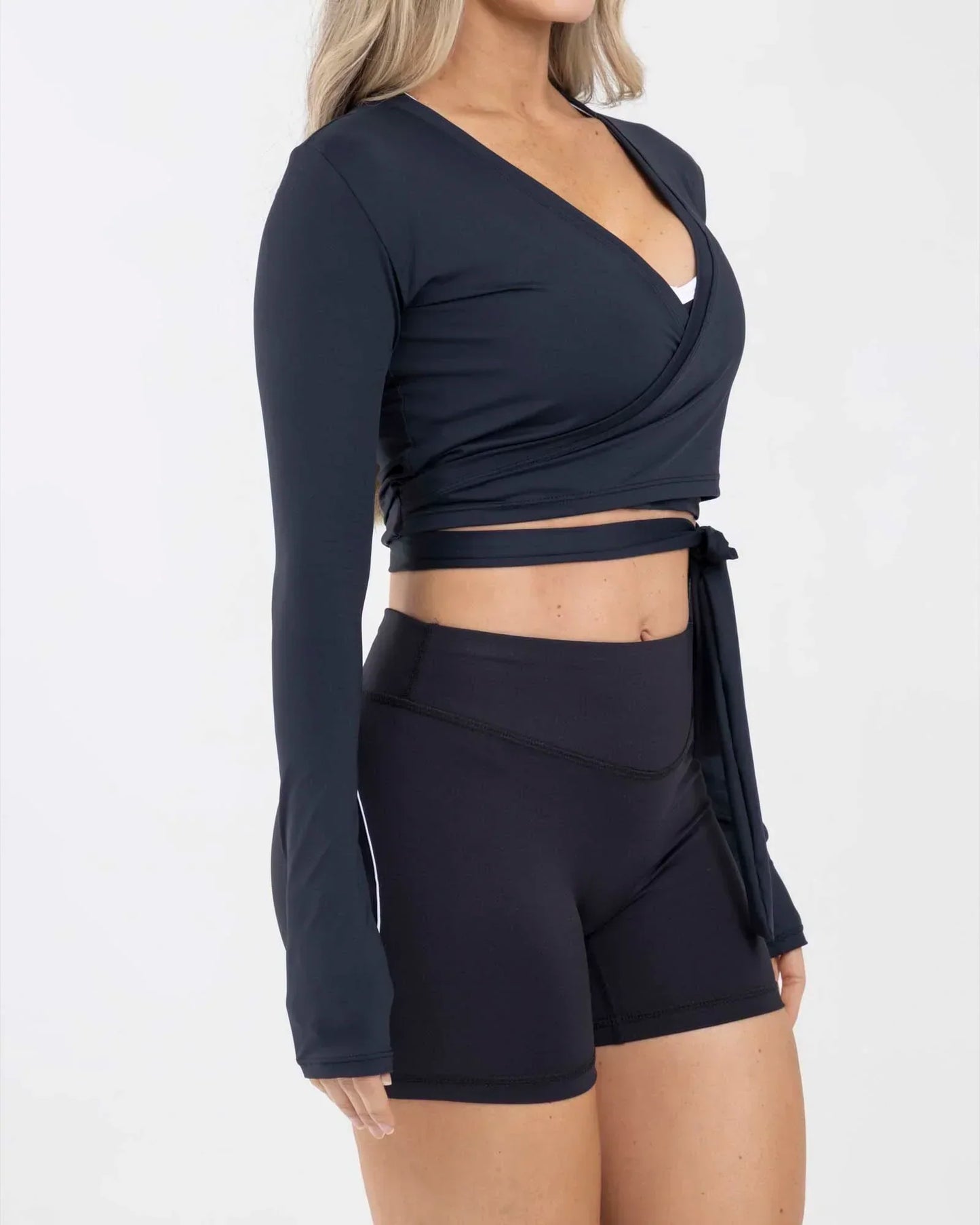 Blusa Negro Manga Larga Fiber