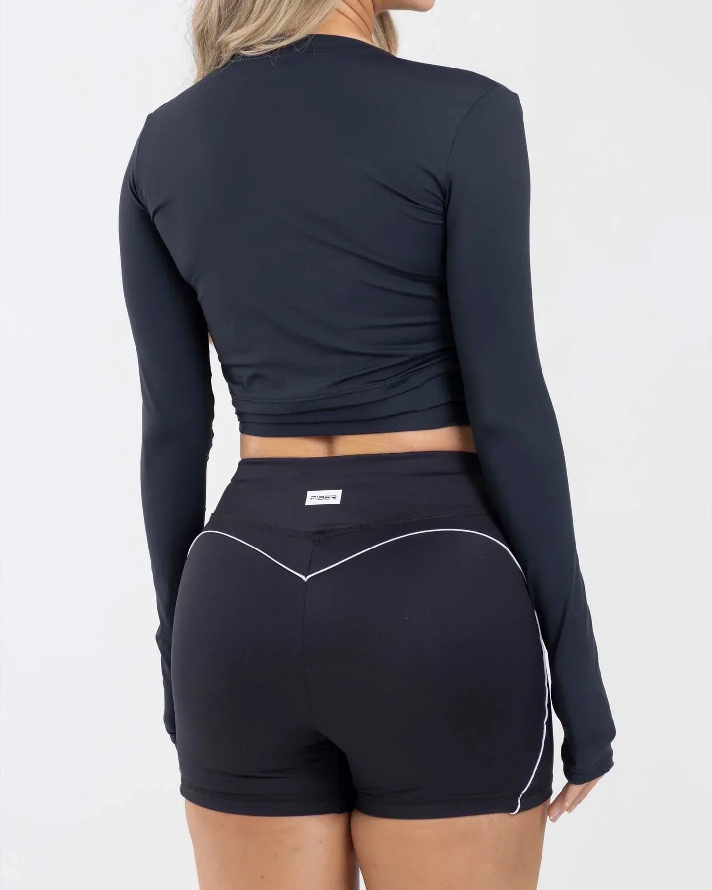 Blusa Negro Manga Larga Fiber