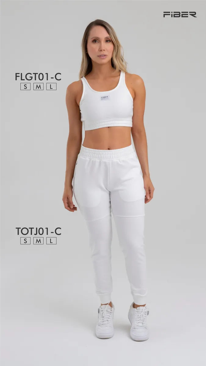 Jogger Marfil Fiber