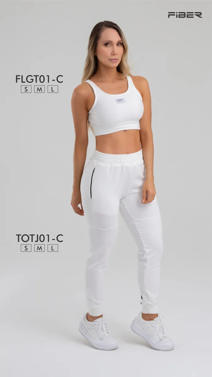 Jogger Marfil Fiber