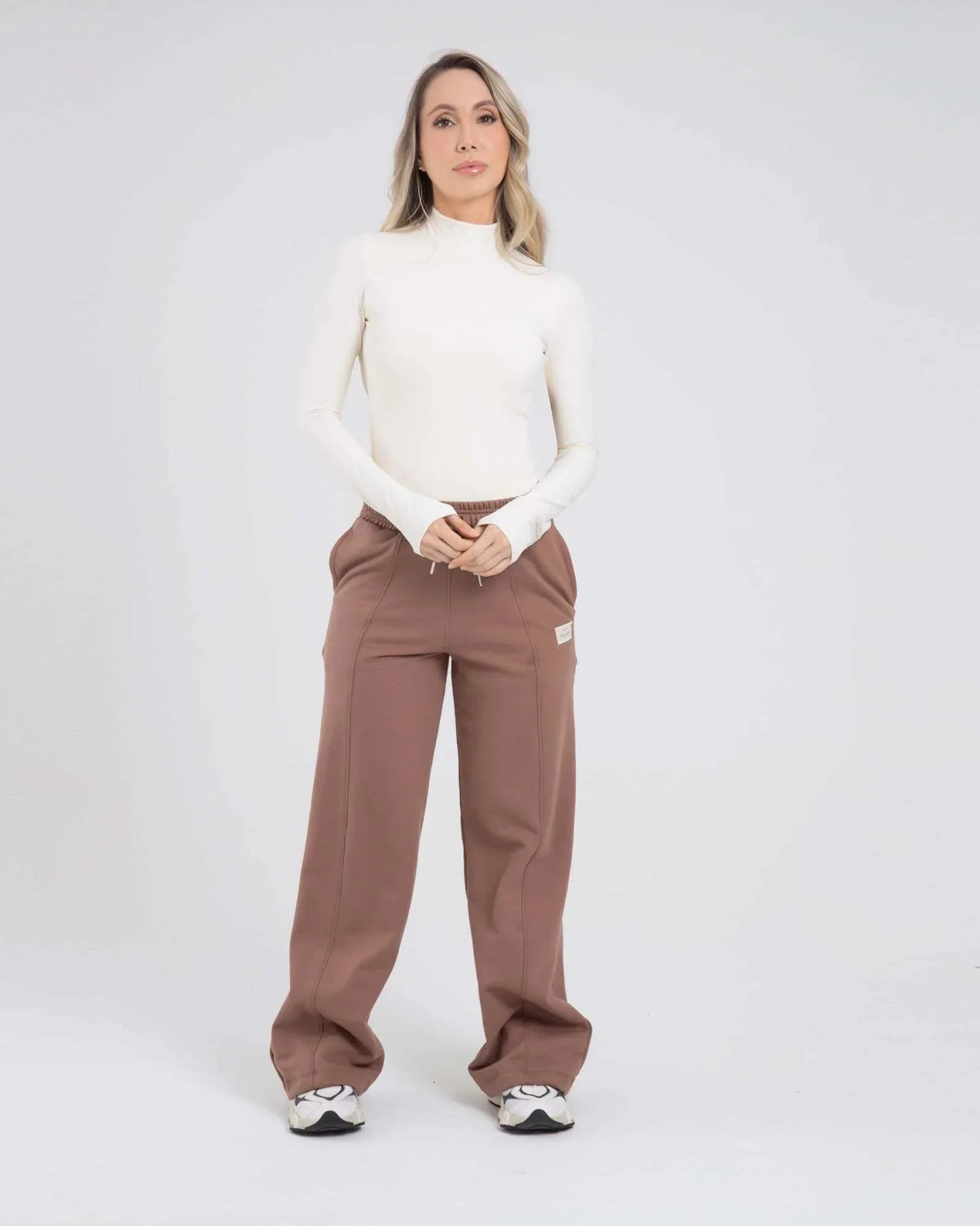 Pantalon Cafe claro Fiber