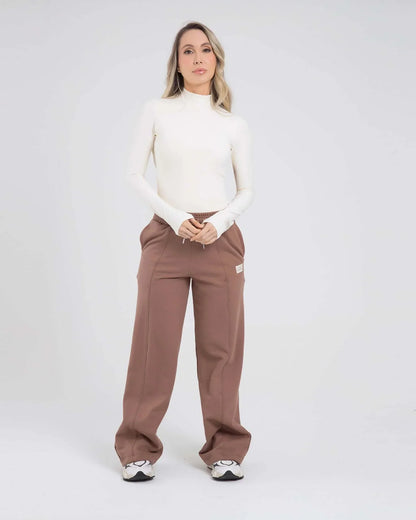 Pantalon Cafe claro Fiber
