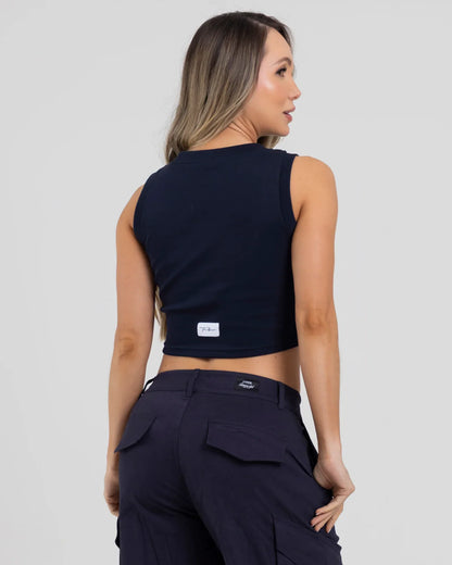 Camiseta Azul Fiber