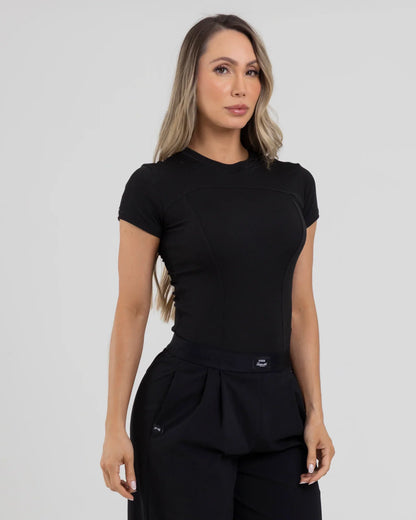 Camiseta Negro Fiber