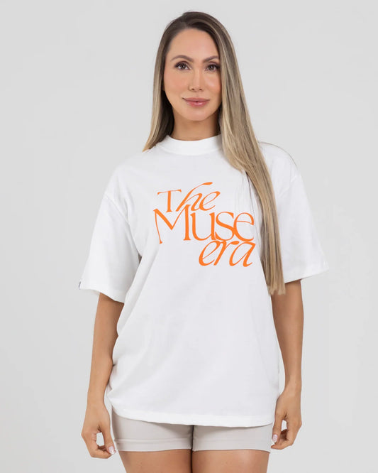 Camiseta Overside Blanco Fiber