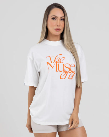 Camiseta Overside Blanco Fiber