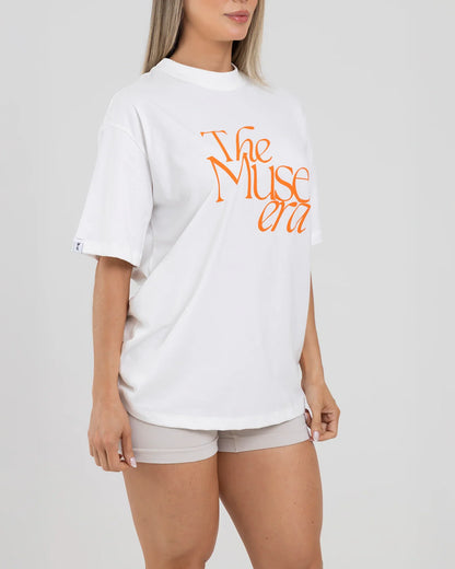 Camiseta Overside Blanco Fiber