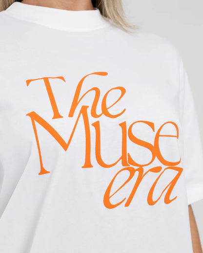 Camiseta Overside Blanco Fiber
