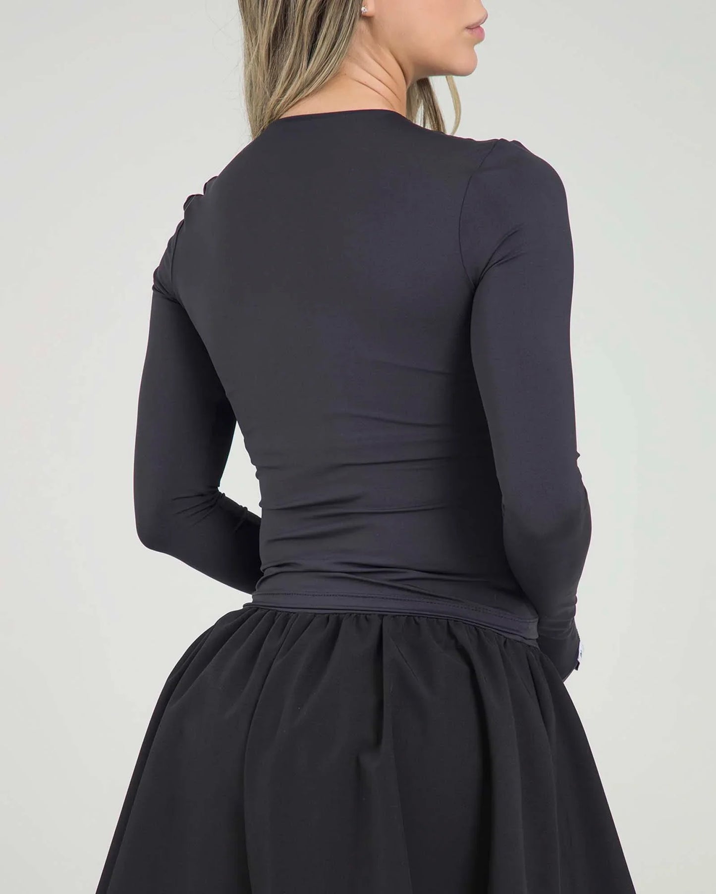 Camibuso Negro Fiber
