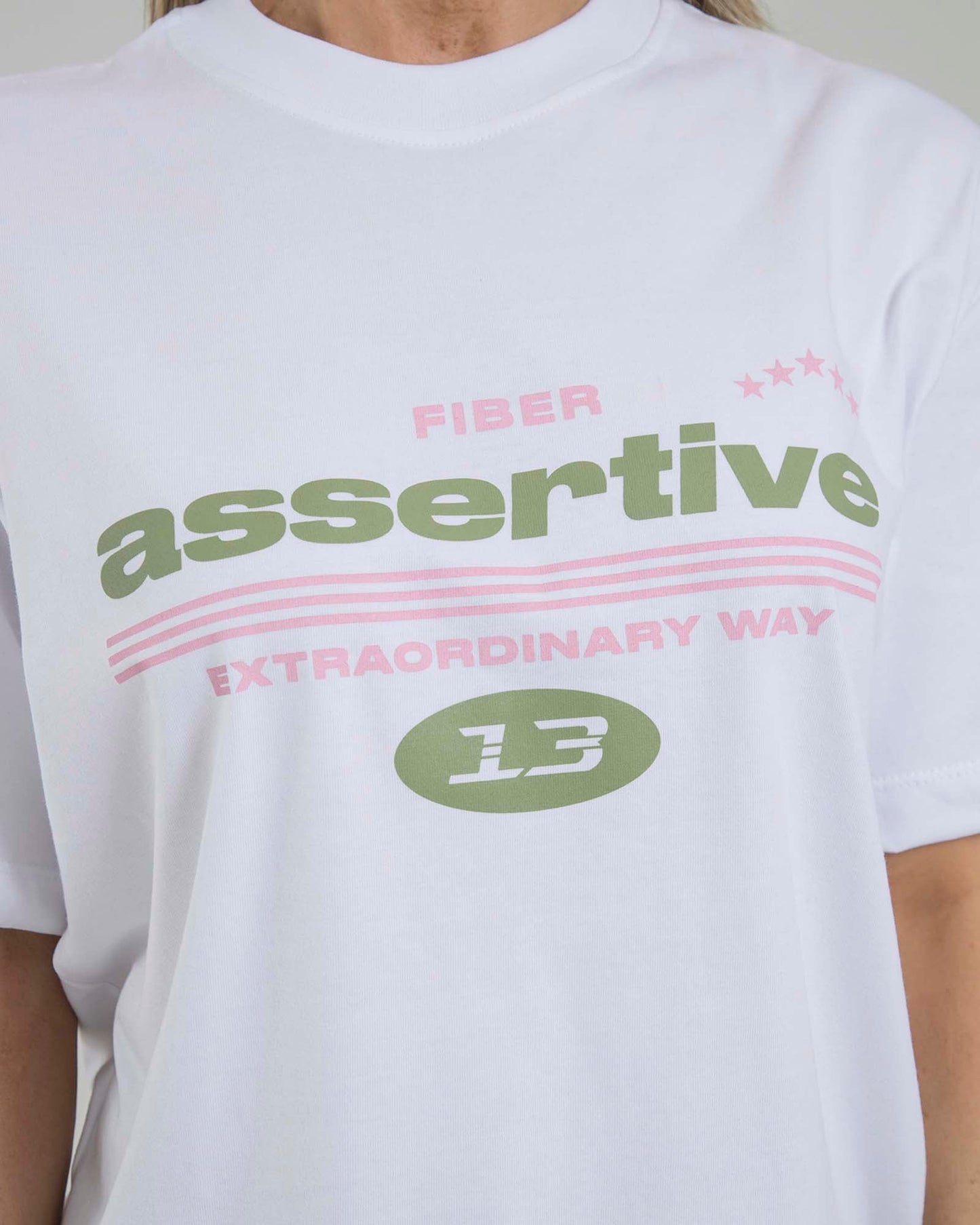 Camiseta Overside Blanco Fiber