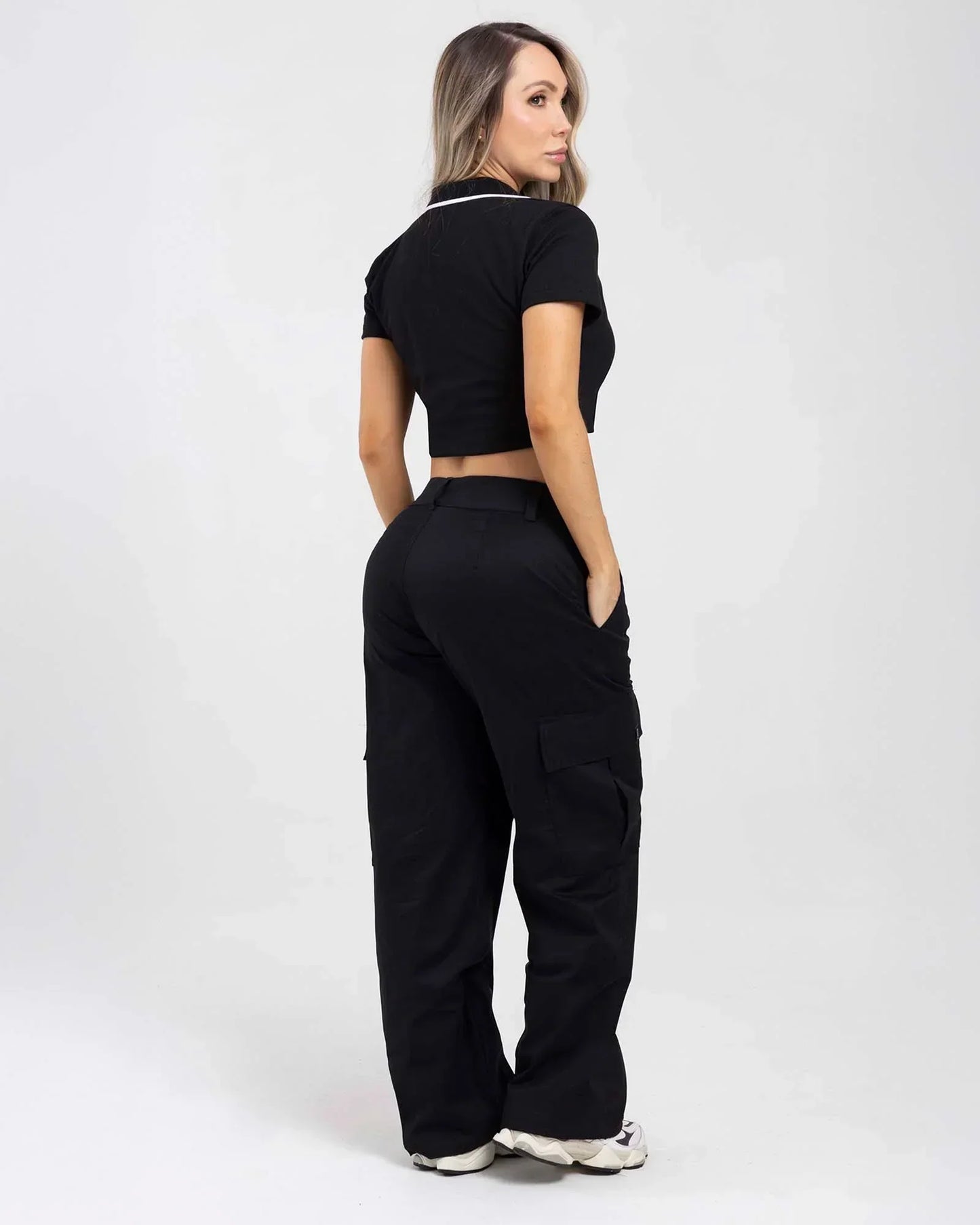 Pantalon Negro Fiber