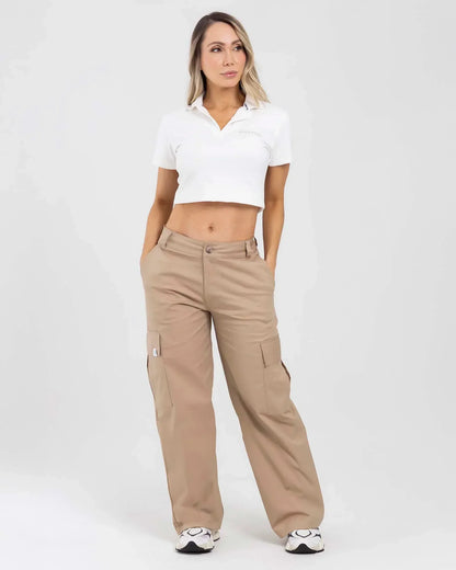 Pantalon Beige Fiber