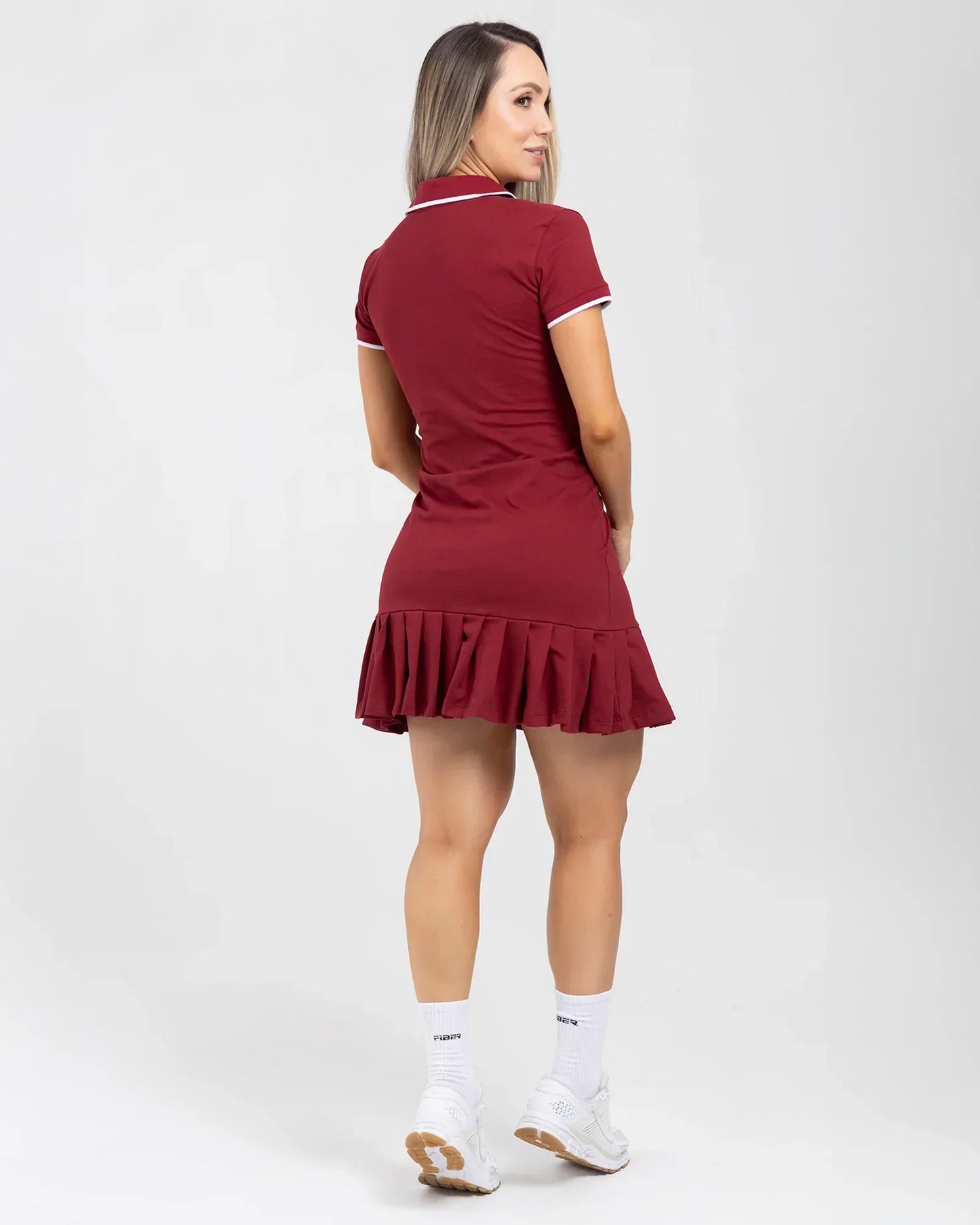 Vestido Corto Rojo Fiber