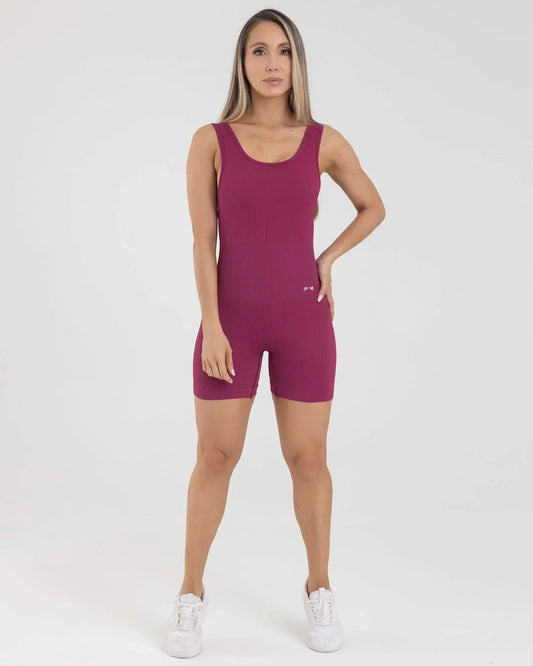 Enterizo Short Fucsia Fiber