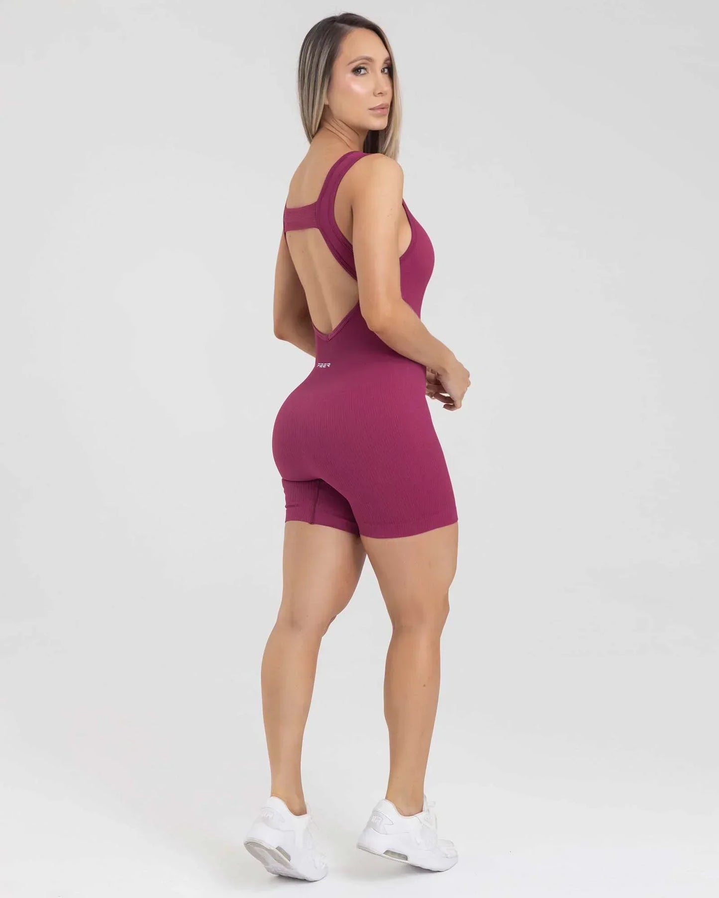 Enterizo Short Fucsia Fiber