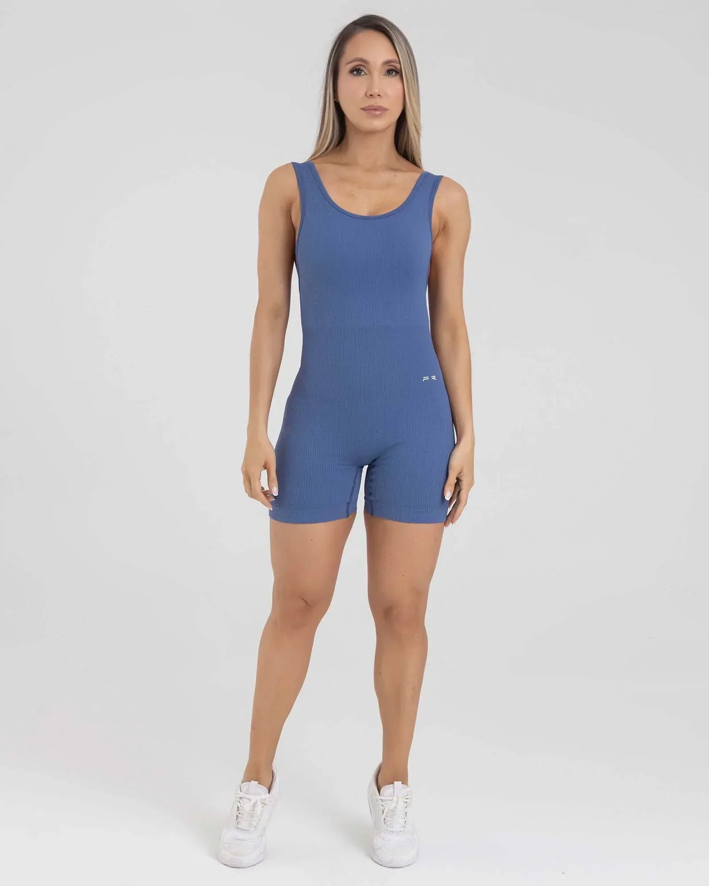 Enterizo Short Azul Fiber