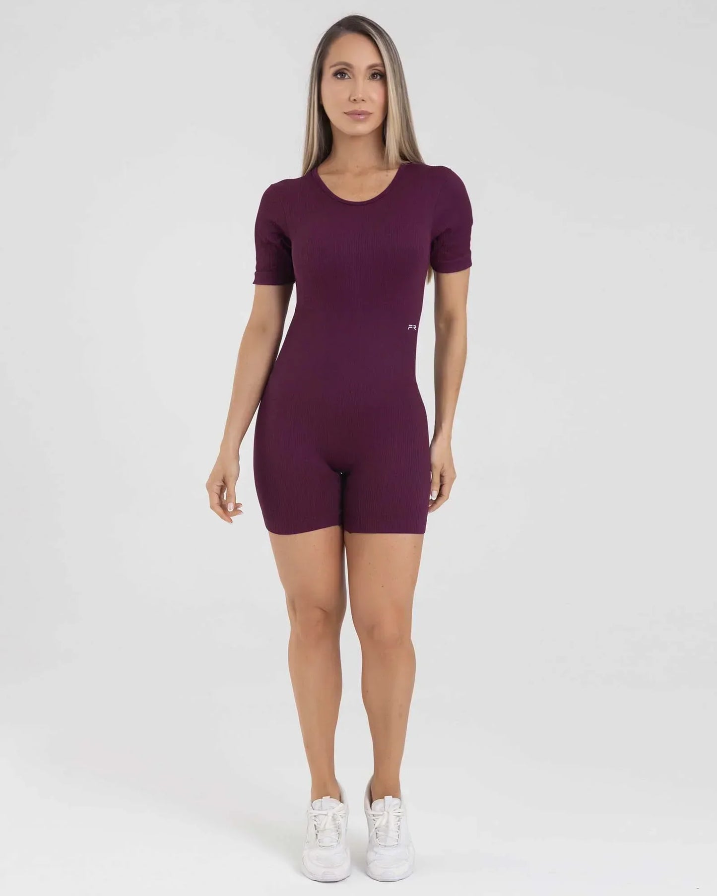 Enterizo Short Morado Fiber