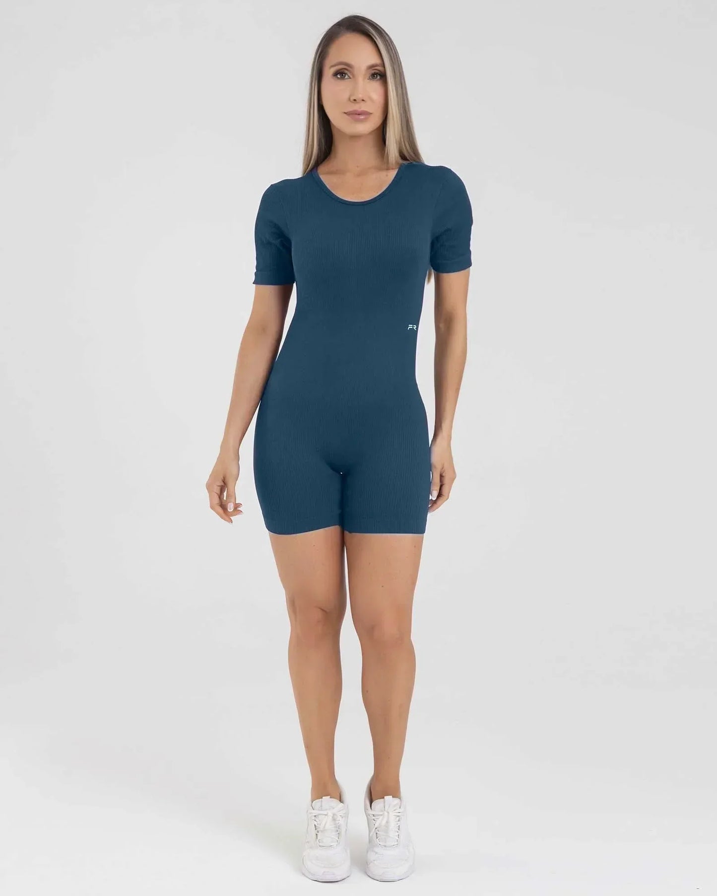 Enterizo Short Azul Fiber