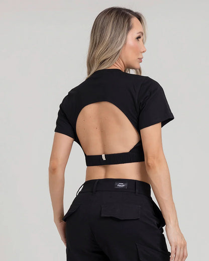 Blusa Negro Fiber