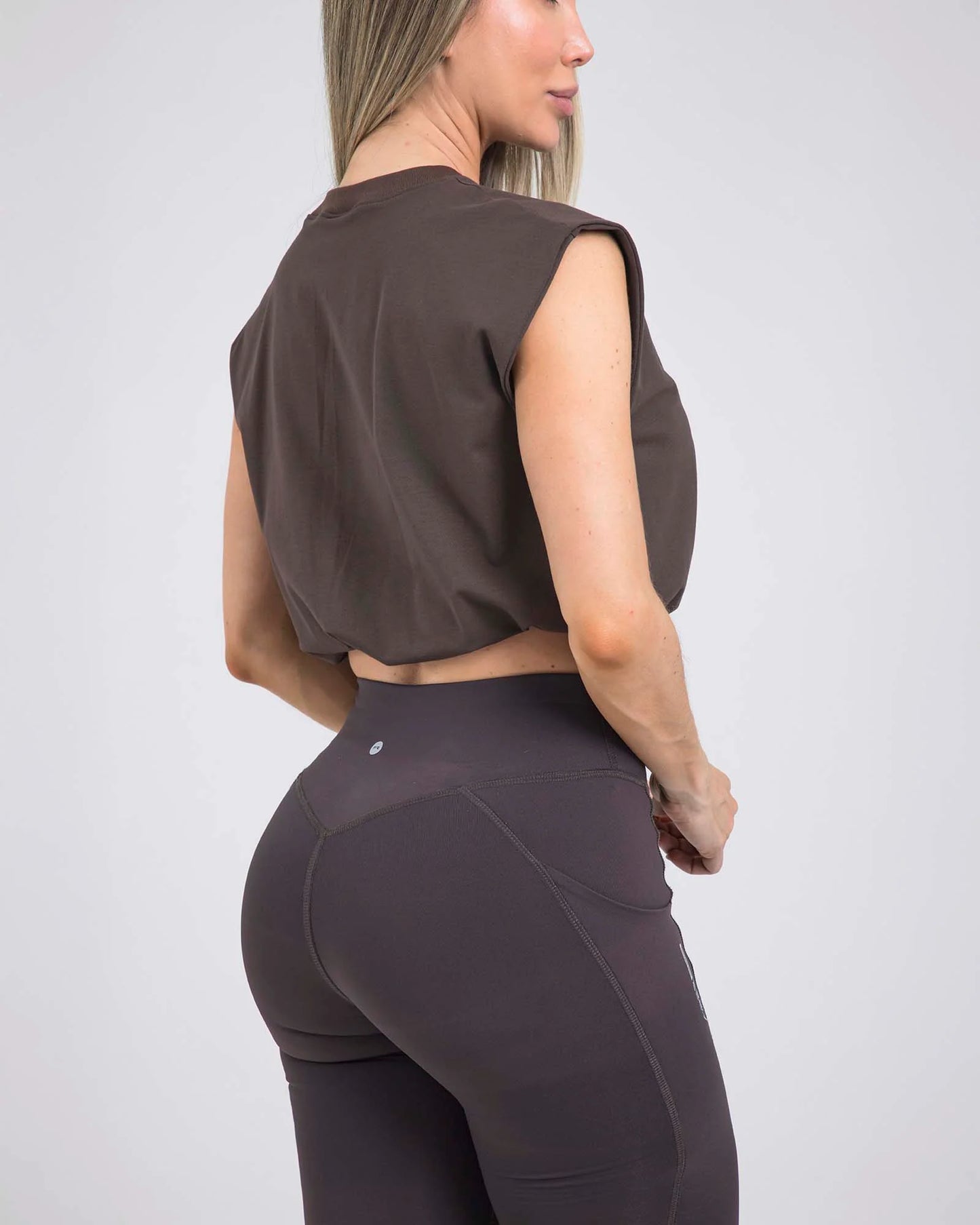Camiseta Crop Cafe Fiber
