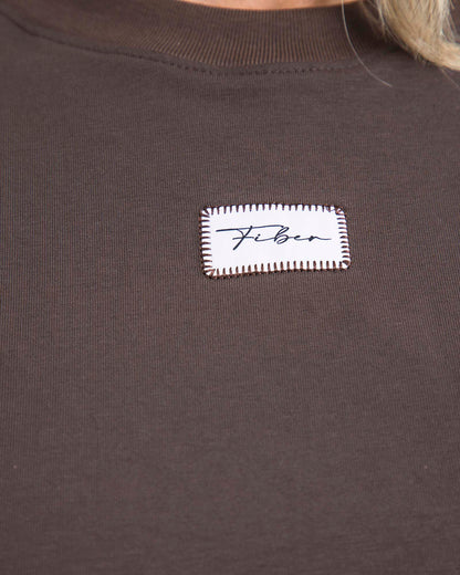 Camiseta Crop Cafe Fiber