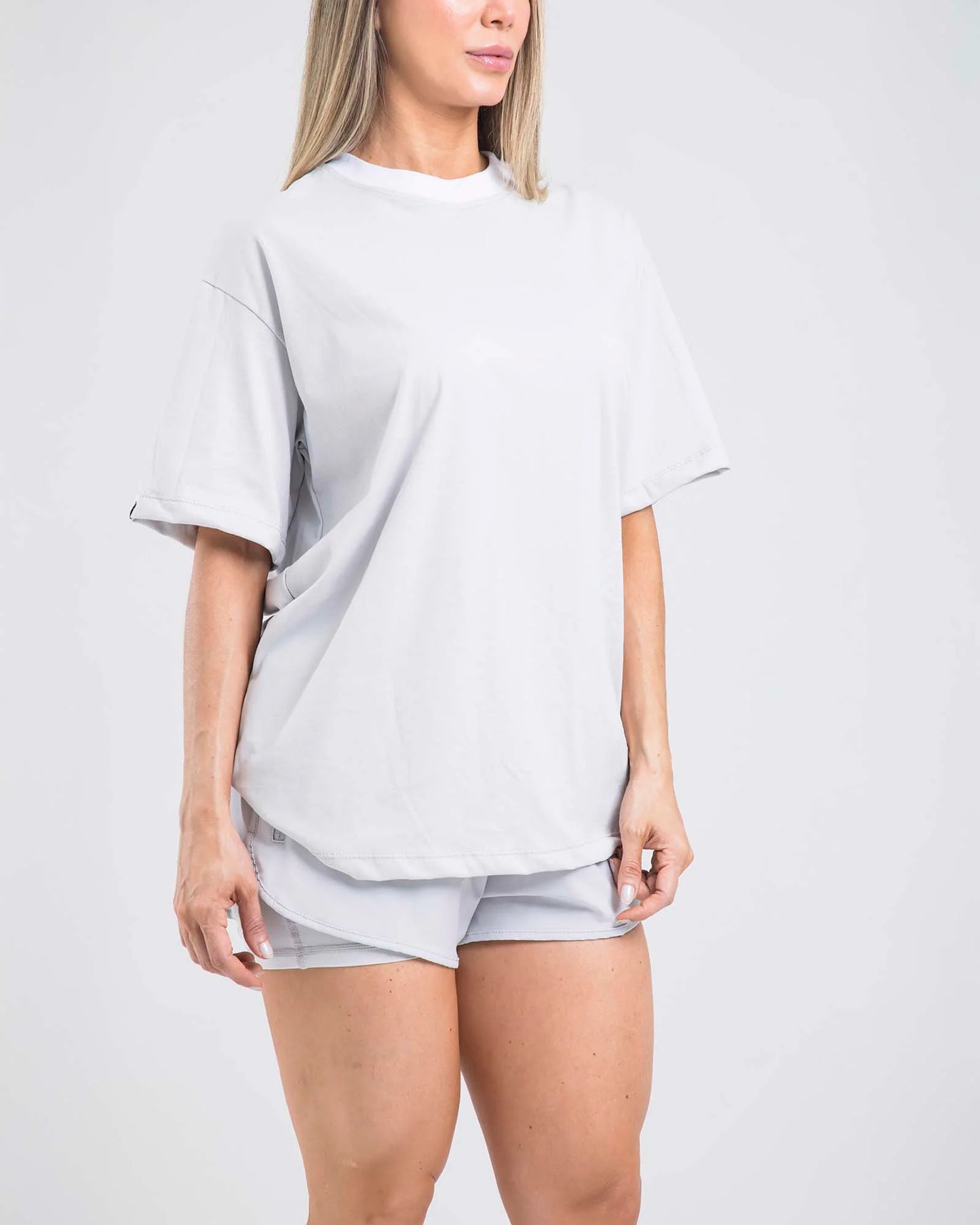Camiseta Overside Gris Fiber