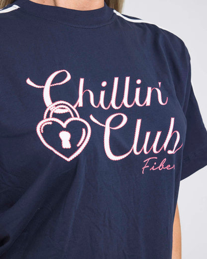 Camiseta Overside Azul Fiber