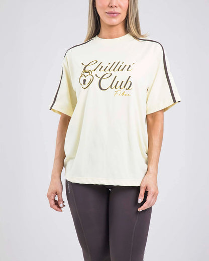 Camiseta Overside Amarillo Fiber