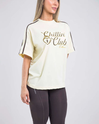 Camiseta Overside Amarillo Fiber