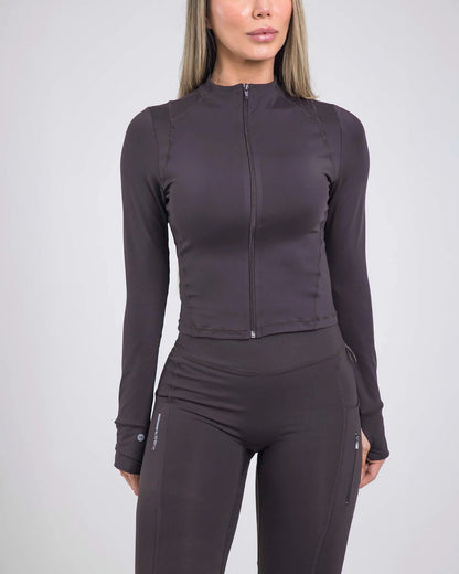Chaqueta Cafe oscuro Fiber