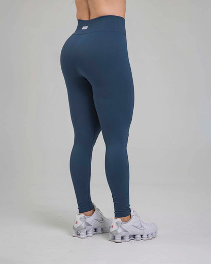 Leggings Seamless Azul Fiber