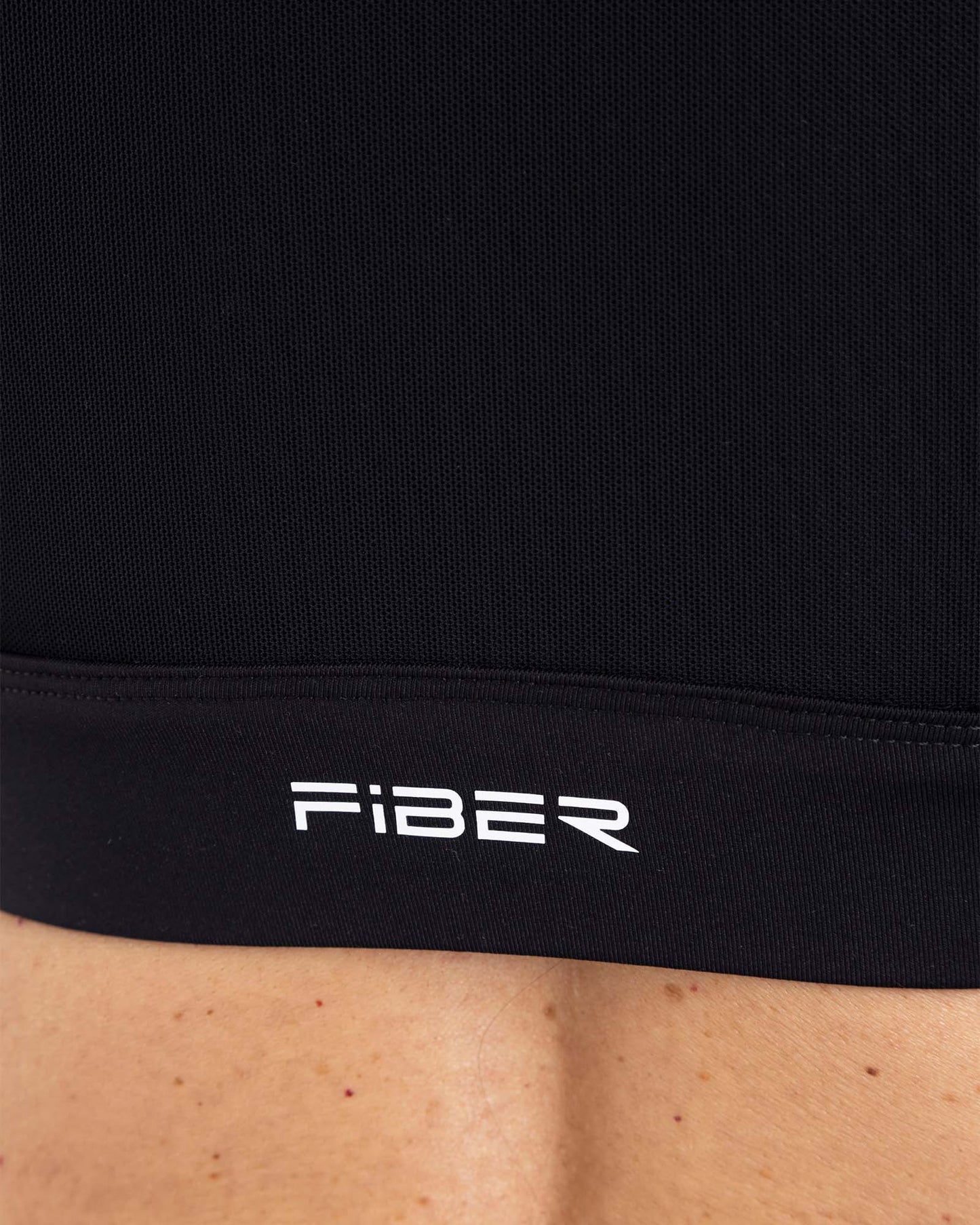 Top Manga Larga Negro Fiber