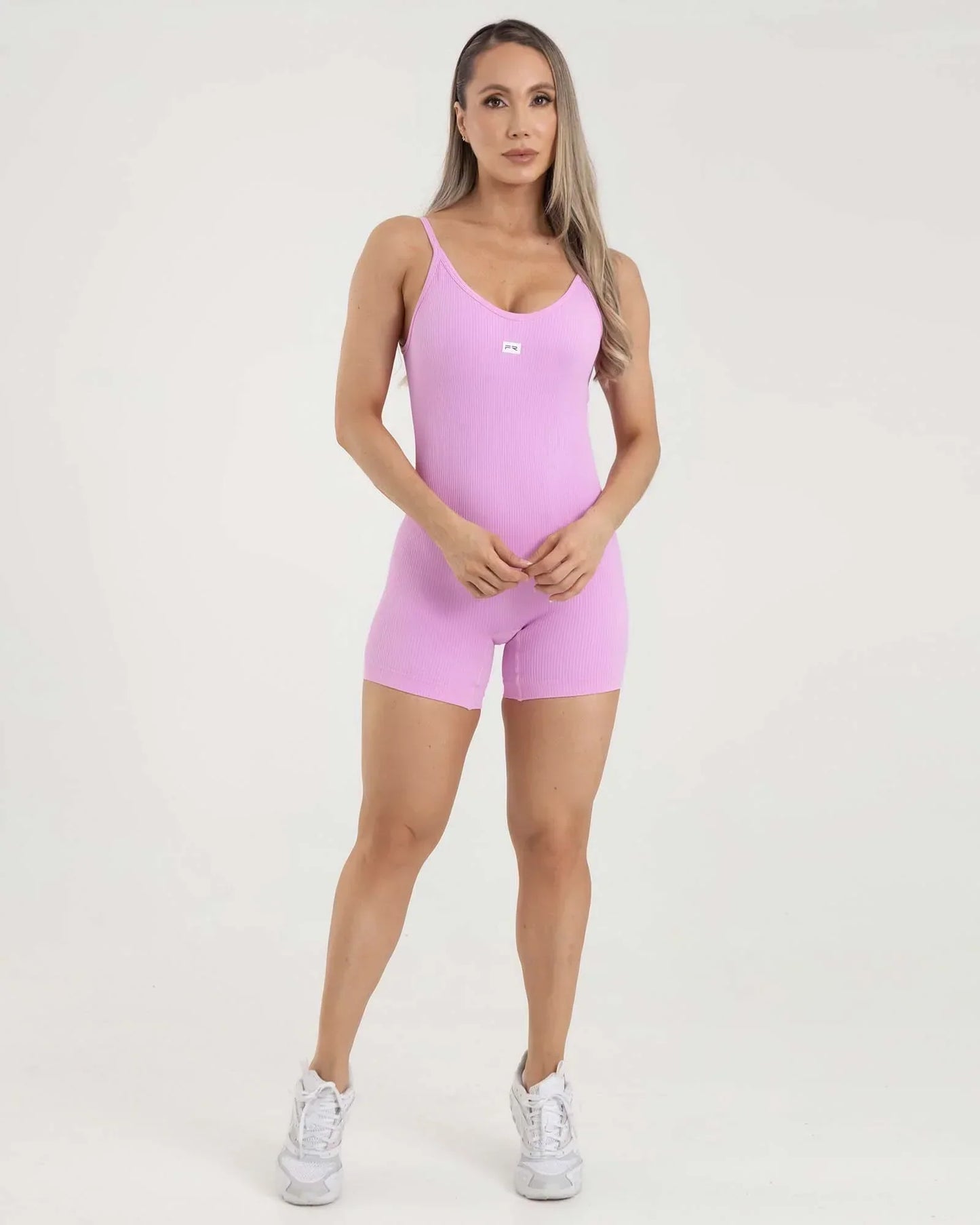 Enterizo Short Rosa Fiber
