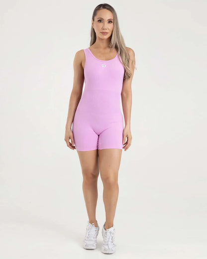 Enterizo Short Rosa Fiber