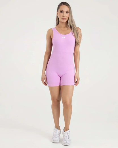 Enterizo Short Rosa Fiber